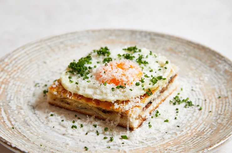 Various brunch dishes at Luke's Kitchen at Kimpton Margot Sydney